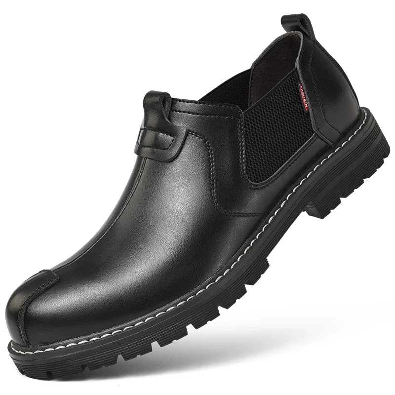 Italian Mens Leather Shoes Outdoor Work Dress Shoes for Men Formal Office Loafers Mocassin Driving Walking Shoe Zapatillas Male