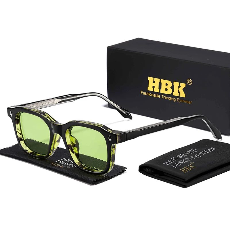 

HBK Fashion Simple Men Sunglasses High Quality Brand Design Sun Glasses Women Outdoor Party Vacation Travel Eyeglasses