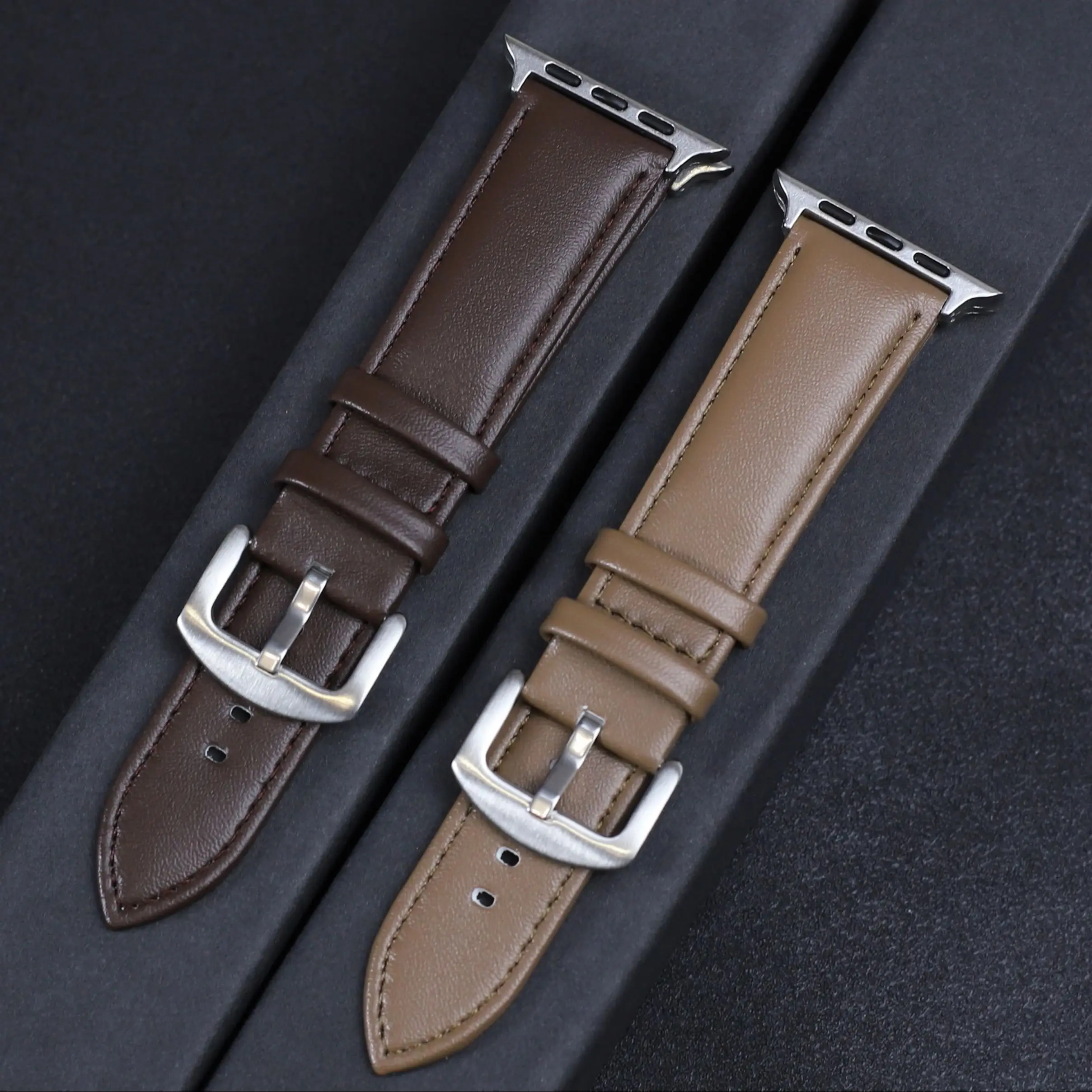 سوار ساعة من الجلد الناعم للرجل والمرأة ، سوار ساعة أبل ، سوار الترا لساعة اي واتش ، 9 ، 8 ، 7 ، 6 ، 5 ، 4 ، سي ، 49 ، 44 ، ‏ 45 ، ‏ 40 ، ‏ 41 ، ‏ 38