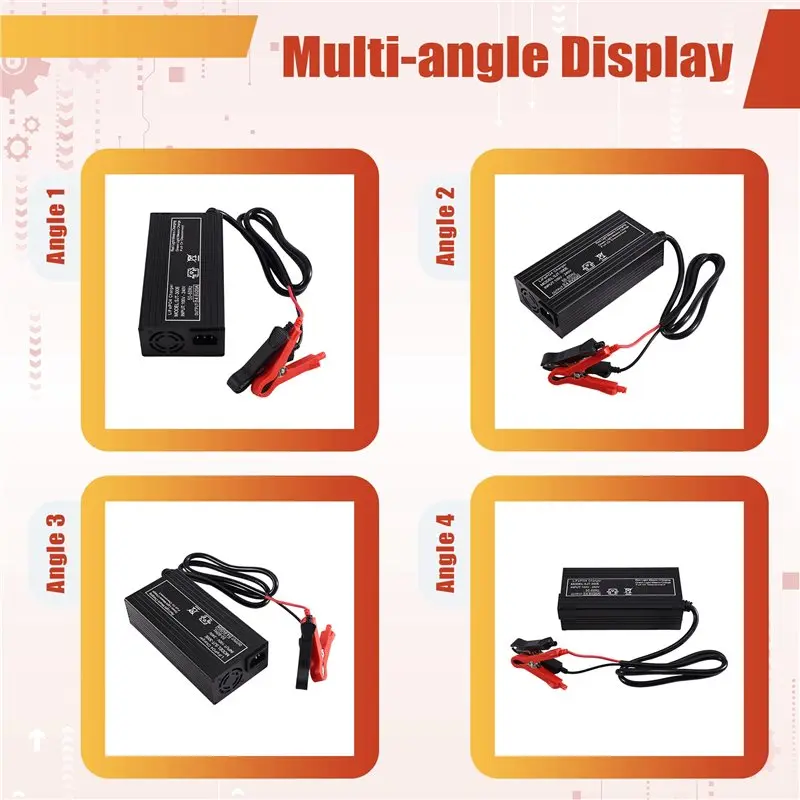 【A17Z】Smart Lifepo4 14.6V 20A High Power Fast Charging Battery Charger 110/220V Lithium EU PLUG