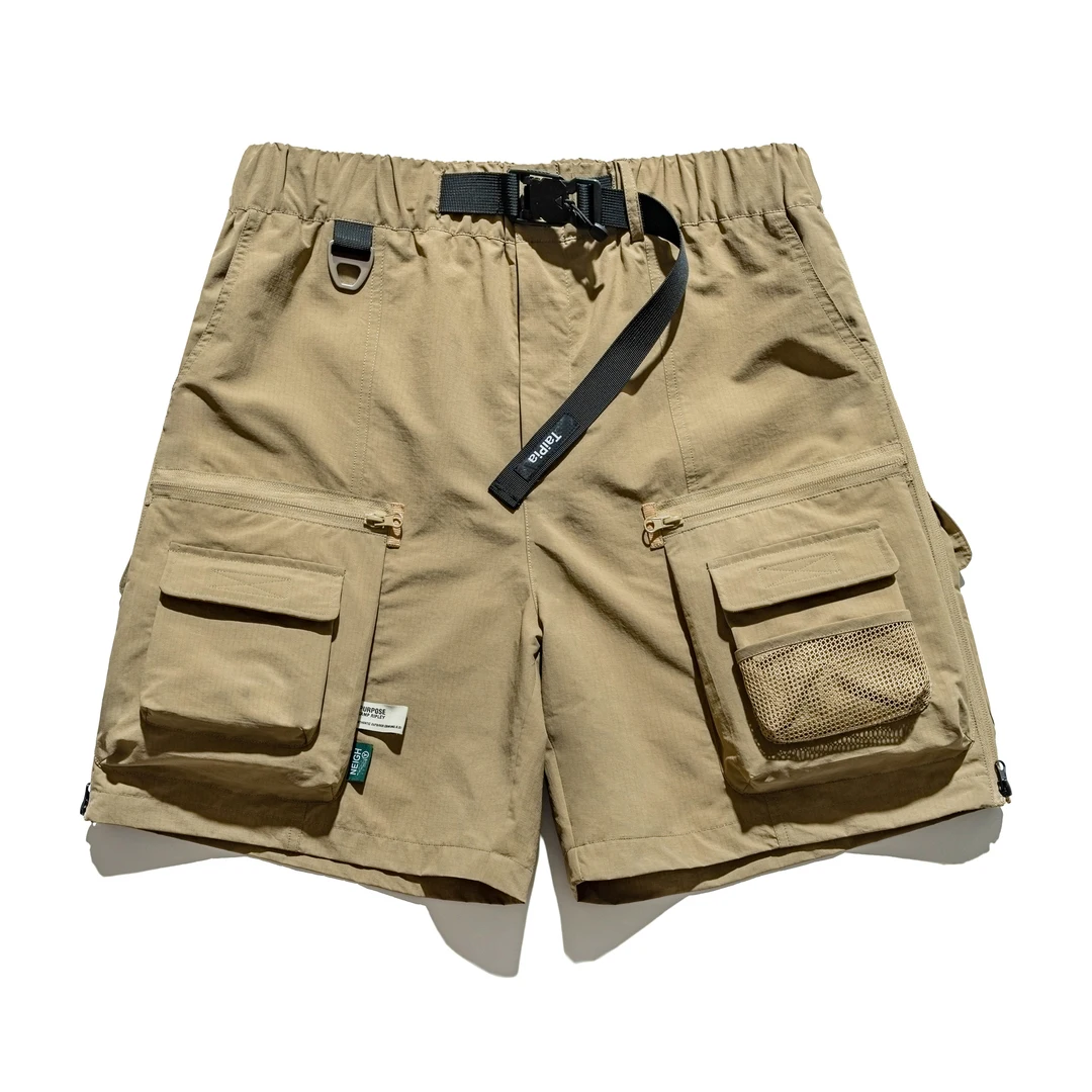 

2024, универсальная летняя функциональная тканая рабочая одежда с несколькими картами для улицы, модная дышащая повседневная одежда с пятью четверками