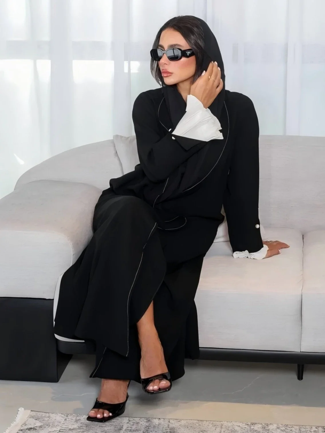 دبي حفلة نسائية عباية عيد سترة مطوي كم قفطان إسلامي رداء جلابية رمضان المغرب دبي قفطان فيستدوس لارجو 2026