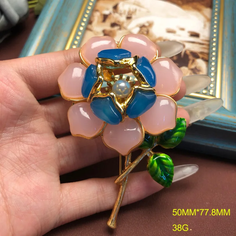 

Дизайнерский смысл, нежный цветок, корсаж, элегантная модная смола, эмаль, глазурь, палео, универсальная брошь, легкая роскошная булавка