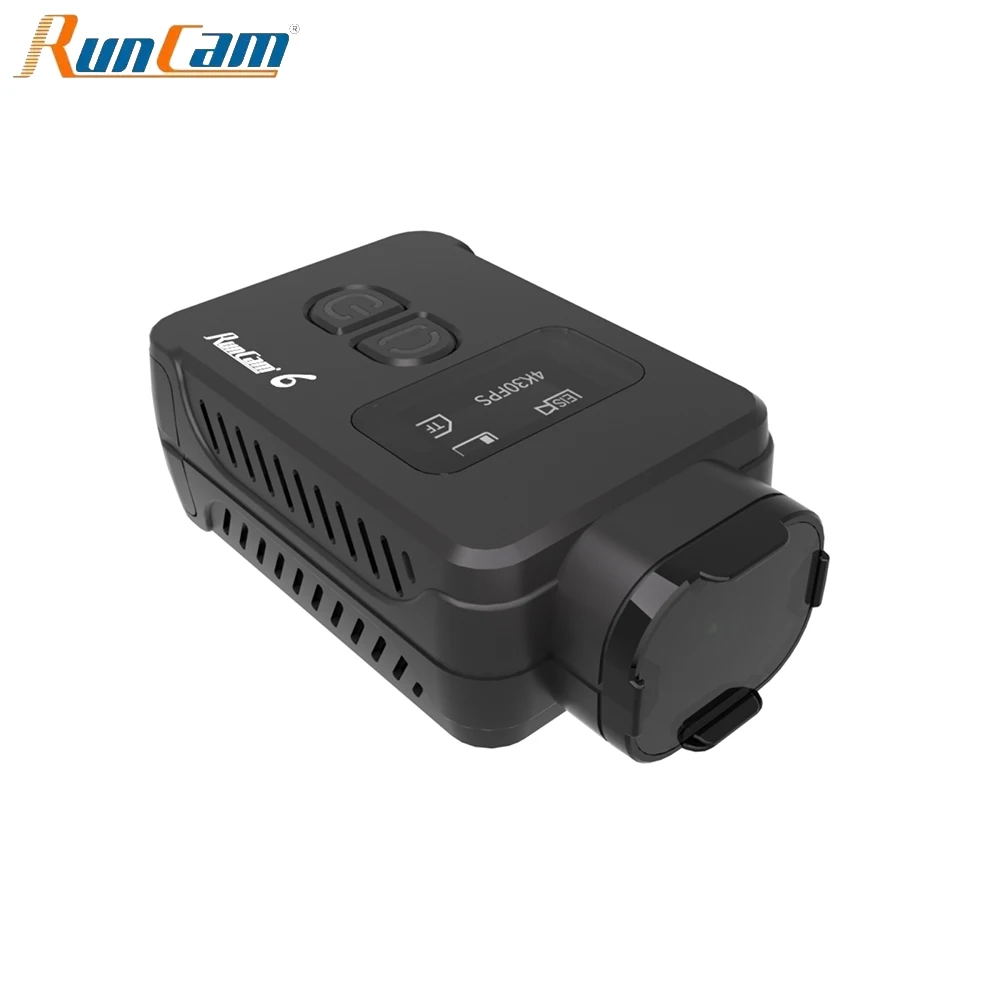 RunCam 6 4K 30HD Portable Sport Camera MP4 Video Format OLED Screen Display for FPV RC Drone Recording