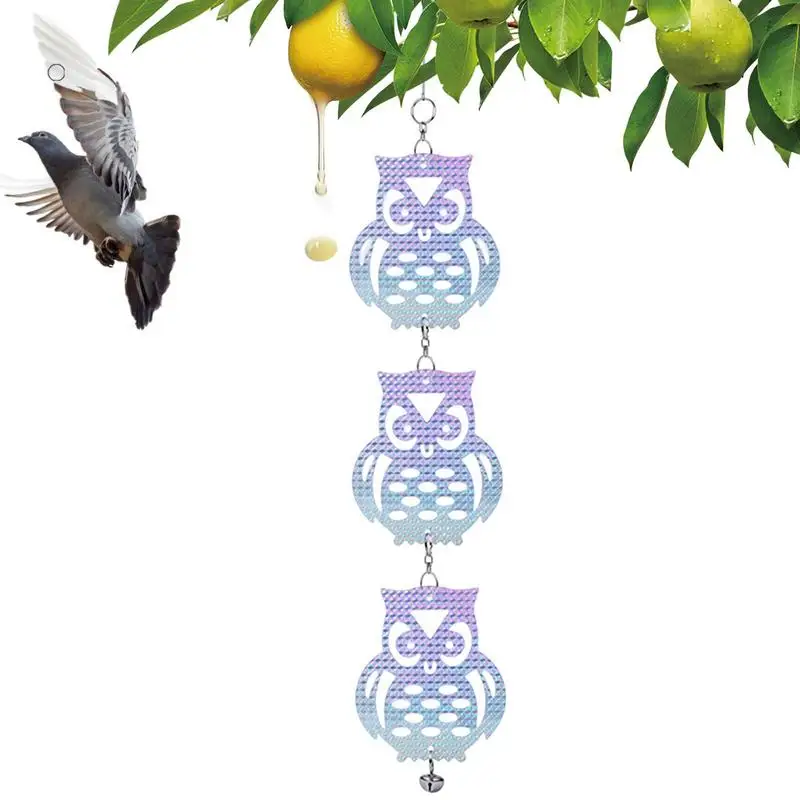 Owl Bird Repellents Control 24.02in Reflector Board For Bird Fake Owl Scares Bird Pigeons Woodpecker Repellents Garden Accessory