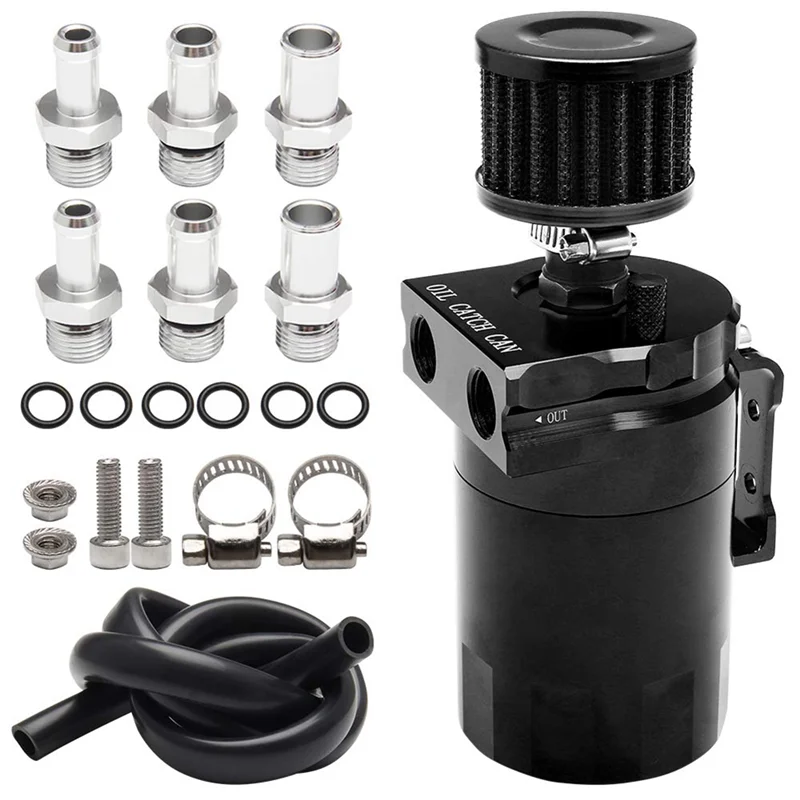 

AASS-Car Universal 300ML Oil Breathable Can Engine Air Separator With Vent Hole Engine Air Oil Separator