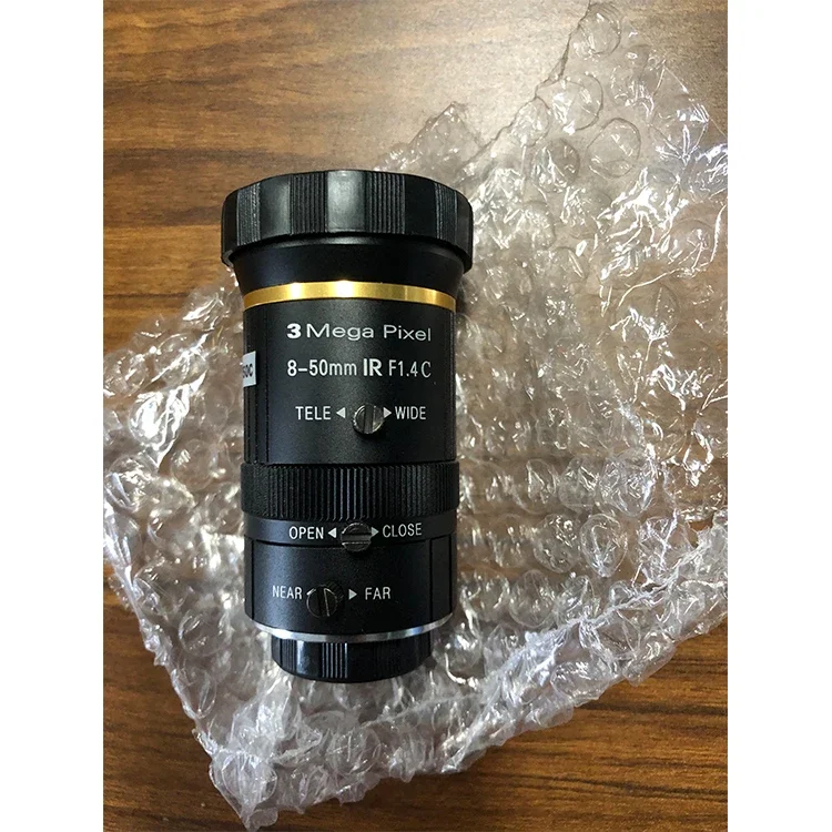 ZR-M0850MIR-3M Lente de zoom industrial lente focal vari longitud focal real 8-50 mm (7 mm) Formato 3 MP Rango de iris de 1/2,5 pulgadas F1.4