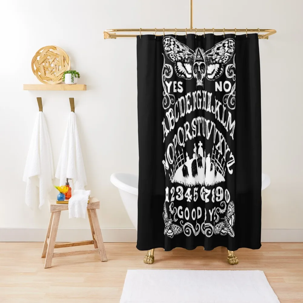 

Death Head Moth Witch Board Shower Curtain Waterproof Fabric Bathroom Curtains