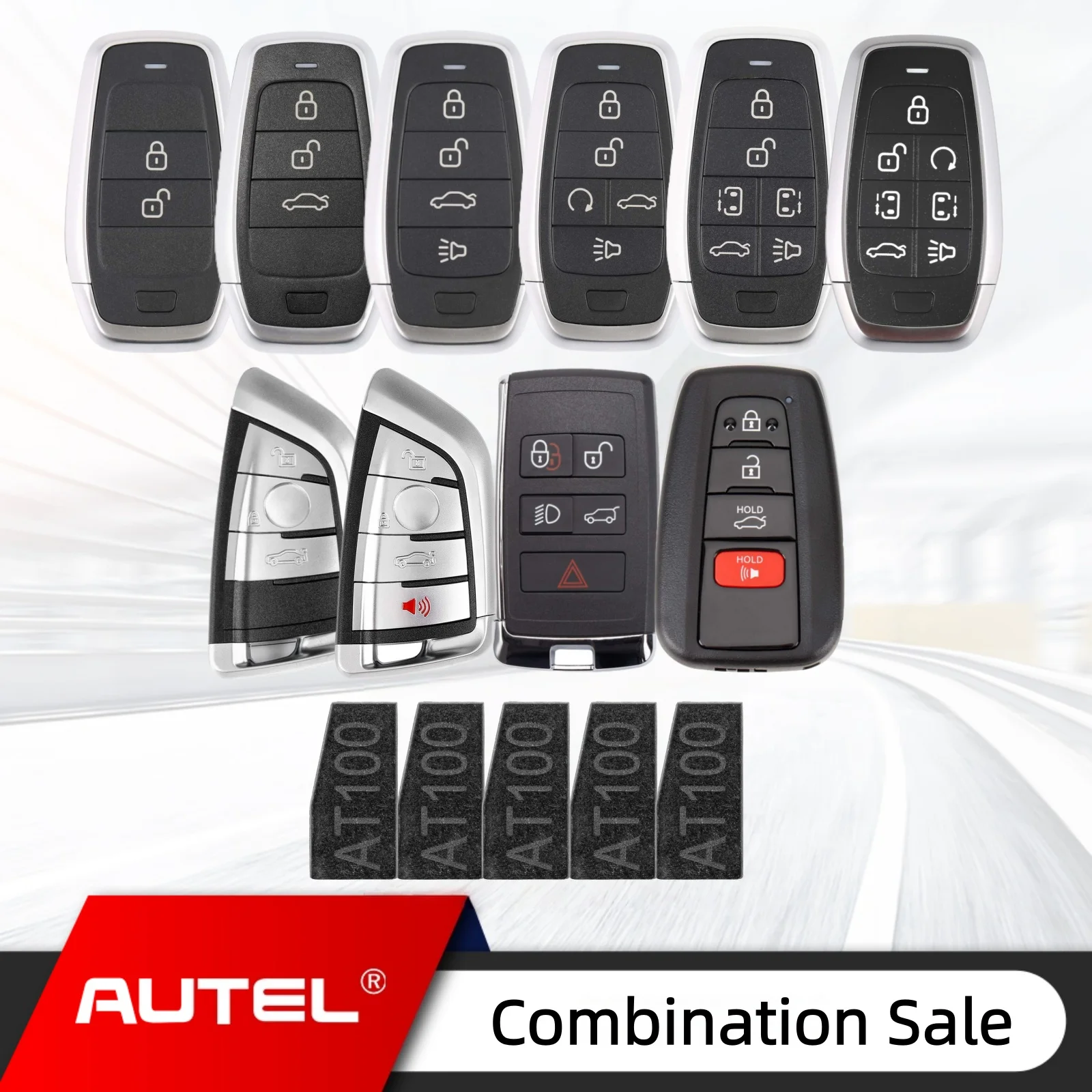 Combination Sale For Autel IKEYBW003AL IKEYBW004AL  IKEYLR005AL IKEYTY8A4AL IKEYAT002AL IKEYAT003BL IKEYAT004CL AT100 SUPER CHIP