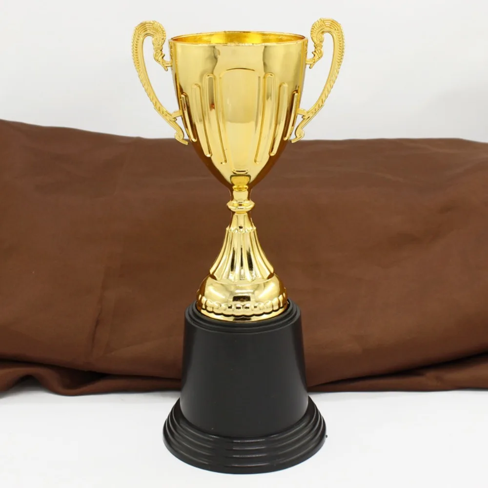 Plastic Gold Trophy Awards Model Craft Souvenirs Small Prize Cup Competition Soccer Team Honor Trophy School Rewarding Supply