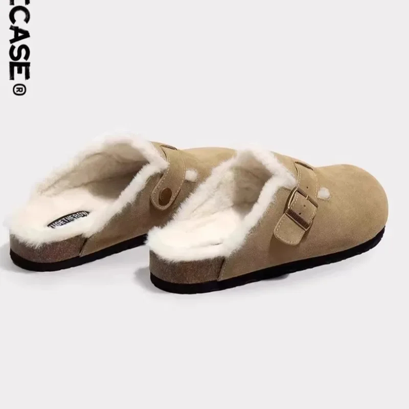 Fashion Warm Mules Slippers Women New Clogs Cork Home Shoes Women with Arch Support Outdoor Beach Slides Women Zapatos De Mujer