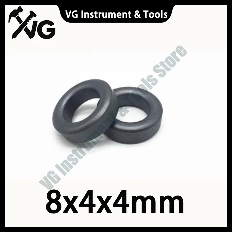 50pc America Nickel-zinc Ferrite anti-interference Core Ring Wiring magnetic Flux anti-interference 8mm*4mm*4mm Shielding Filter