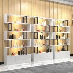 Personalizzato, negozio di cosmetici di bellezza Interior Design negozio di cura della pelle scaffale da parete espositore per salone di bellezza espositore per prodotti per il trucco