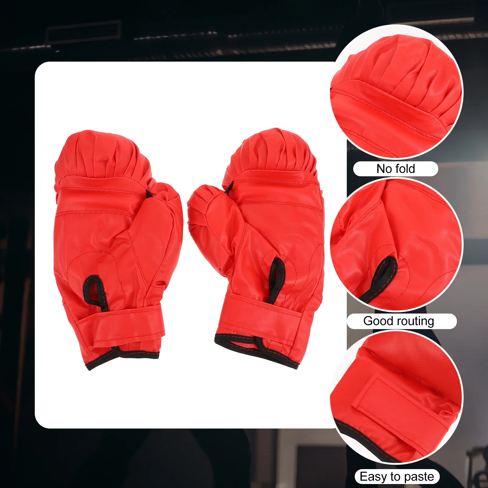 Boxing Gloves Anti-Tear Pu Surface Widened Wrist Wrap Training Kickboxing Sparring Gloves Heavy Bag Work Thai Boxing