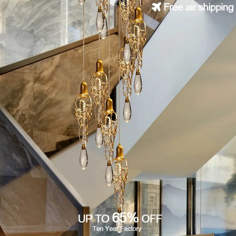 

Luxury Antique Copper Bronze Crystal Design Chandelier Ceiling Hanging Pendant Lamp for Hotel Lobby Home Lighting