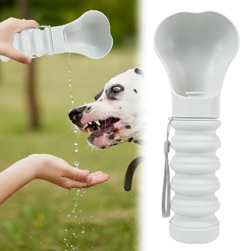 

Dog Water Bottle Portable Puppy Drinking Food Feeder Portable Dog Water Bottle Foldable Dog Drinking Cup Dog Walking Accessories