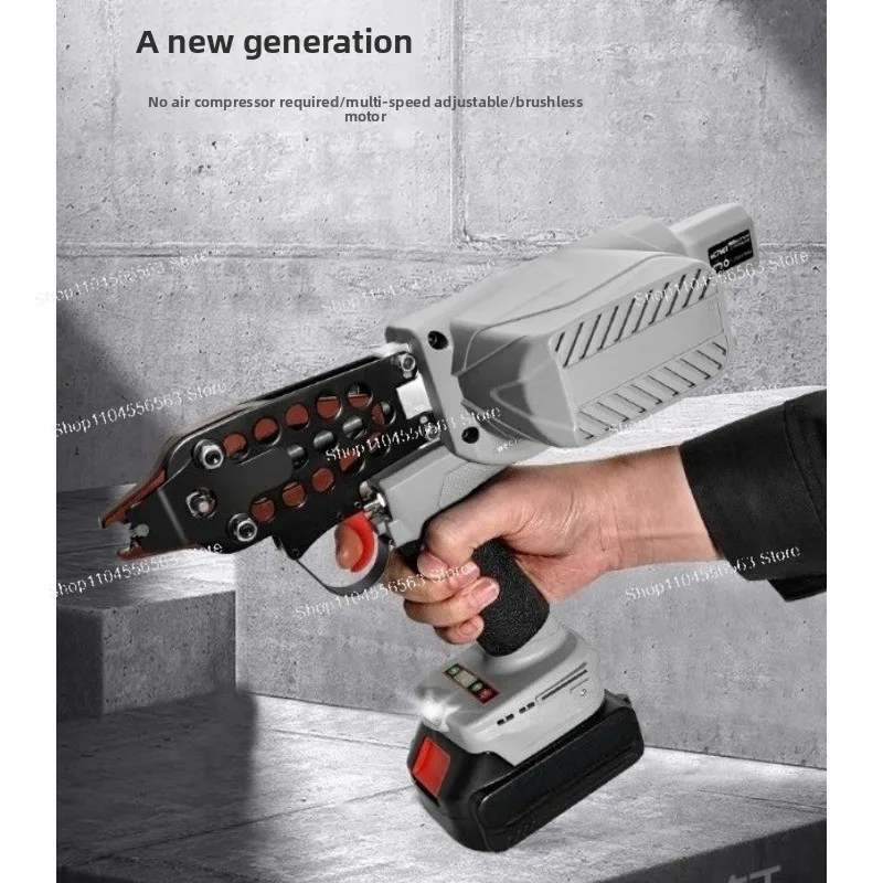 

Пистолет для гвоздей C-типа с литиевой батареей 20 В (760T/7CT/7ET), электрический гвоздезабиватель для куриных клеток/рыбных клеток и изготовления рокарей