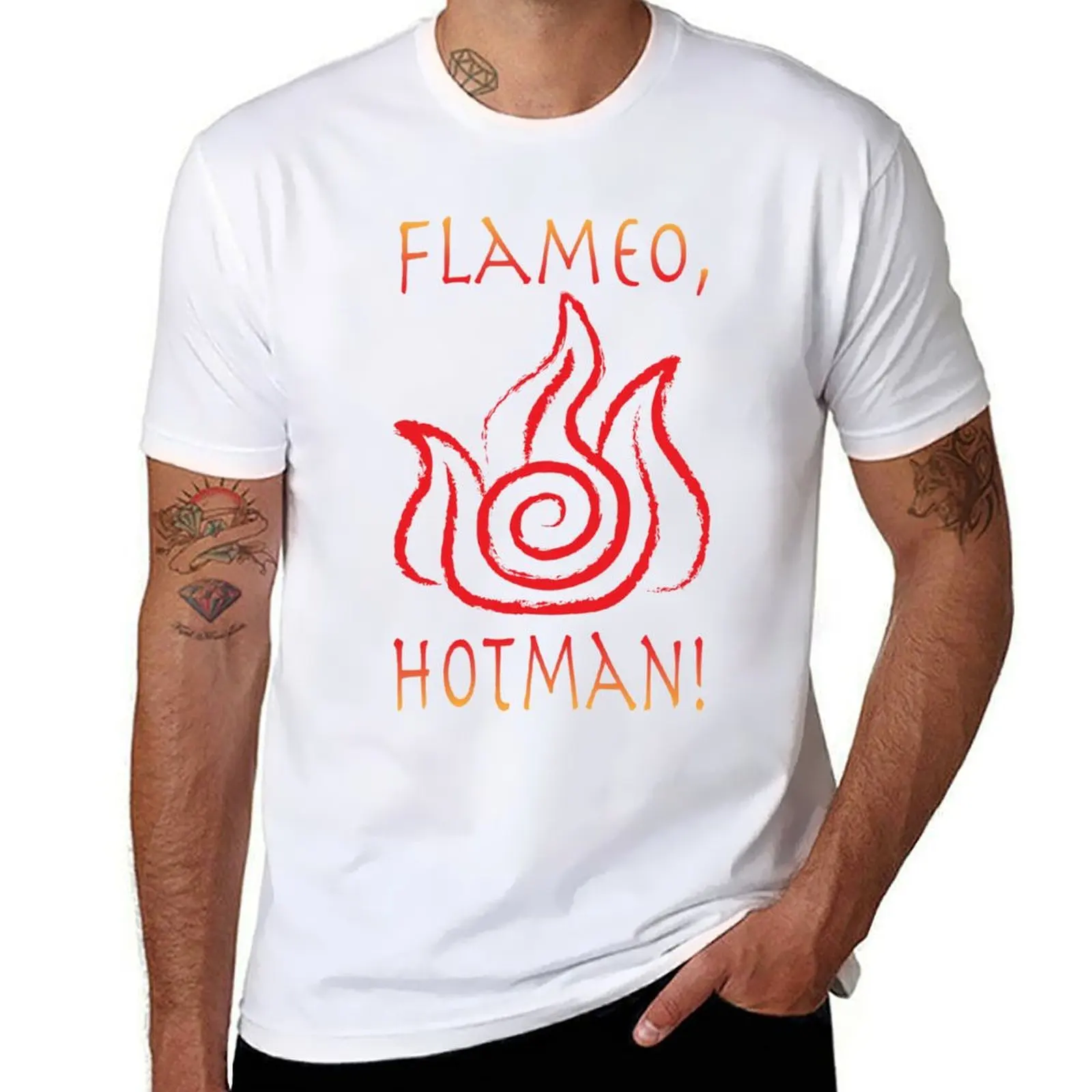 

Flameo Hotman Avatar Quote T-Shirt funny meme t-shirts quick drying kawaii clothes mens graphic t-shirts pack