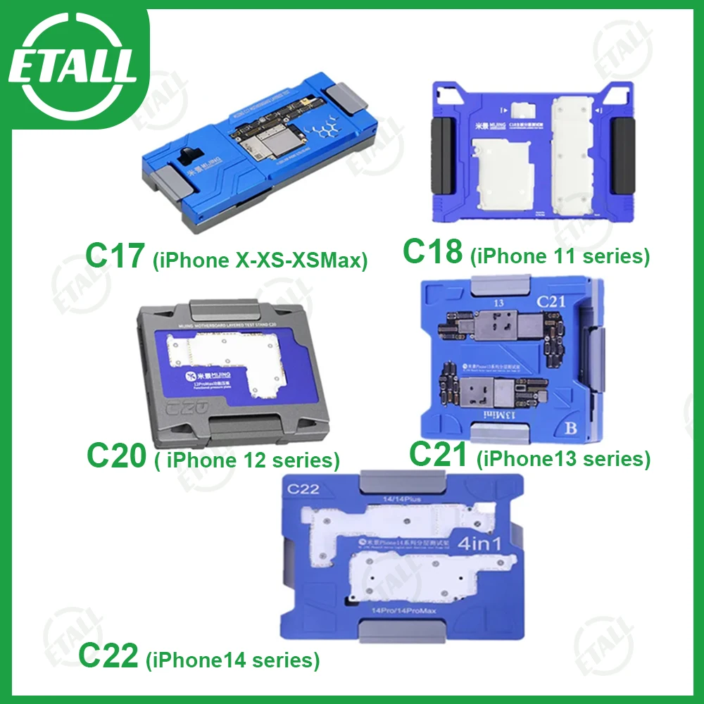 MIJING C17 C18 C20 C21 C22 Motherboard Middle Layer Testing Platform for Phone X 11 12 13 14Series Main Board Logic Board Tester