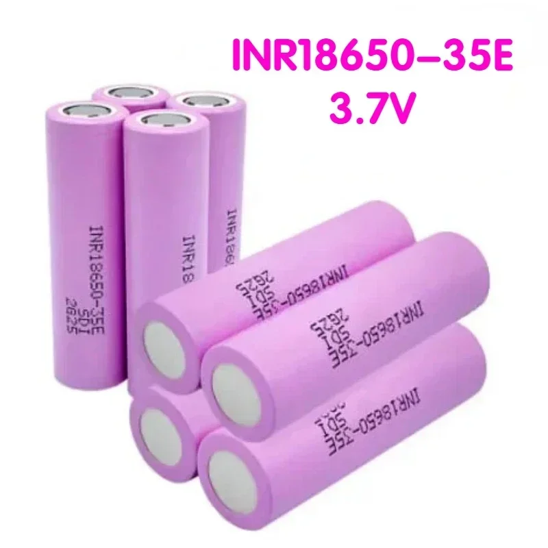 100%.Original. for. 18650,3500 mAh.20A. discharge INR 18650,35 E.3500mAh.18650 battery Li-Ion 3.7 v rechargeable battery. LED..