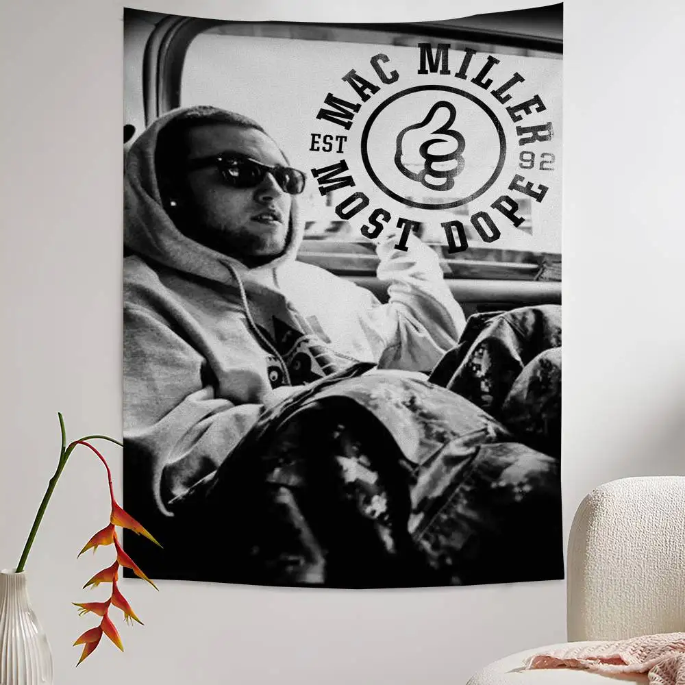 Singer M-Mac Miller DIY Wall Tapestry for Living Room Home Dorm Decor Wall Art Decor