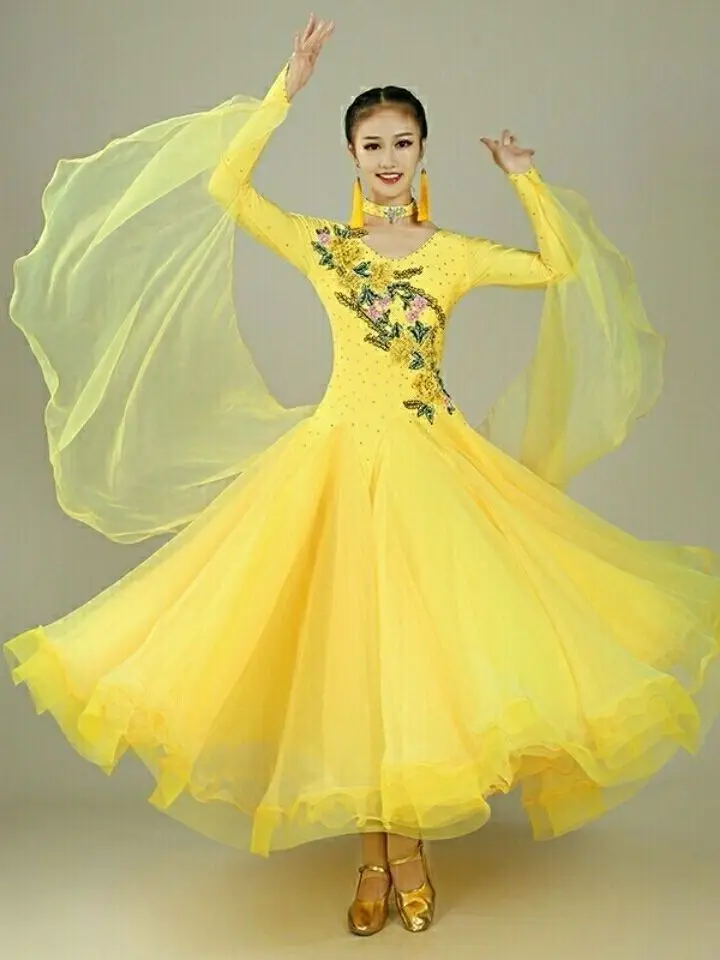 New Modern Dance Costume Social Performance Dress Waltz Competition Clothes National Standard Dance Ballroom Dancing Dress