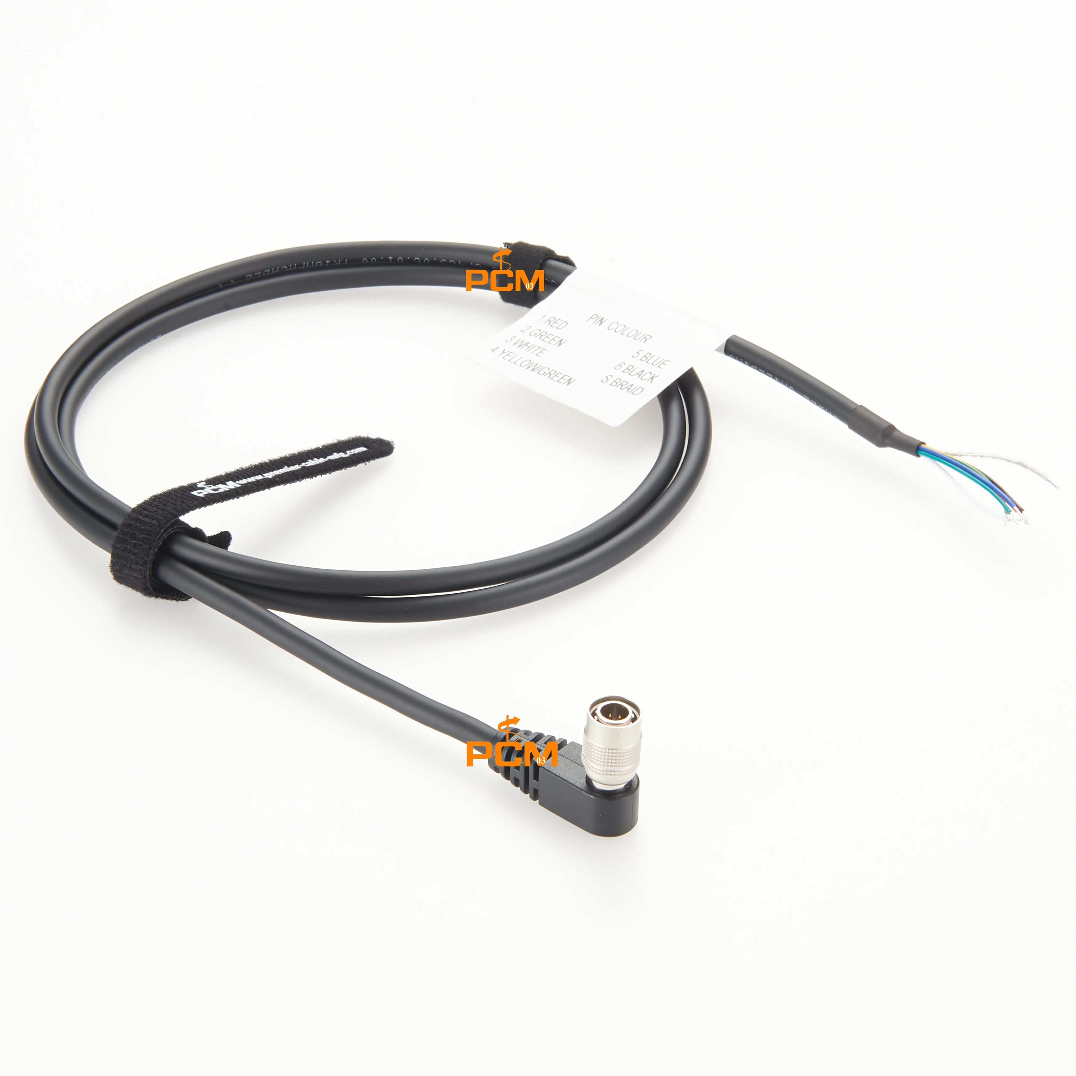 Rechtwinkliges Hirose HR10A-7P-6P zu Pigtails Industriekamera-Auslösekabel 6-Pin I/O-Stromanschluss für Basler CCD GigE AVT – Detail 8
