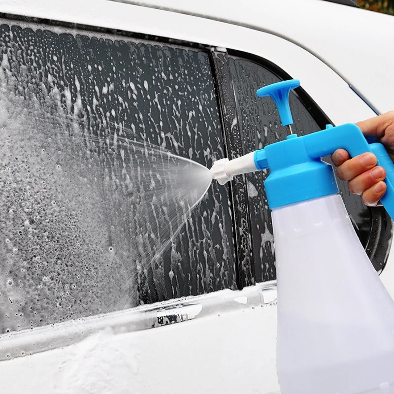 

NEW-1.8L High Pressure Cleaner Car Wash Watering Can Car Cleaning Sprayer Hand Pump Snow Foam Sprayer Cleaning Nozzle Spray