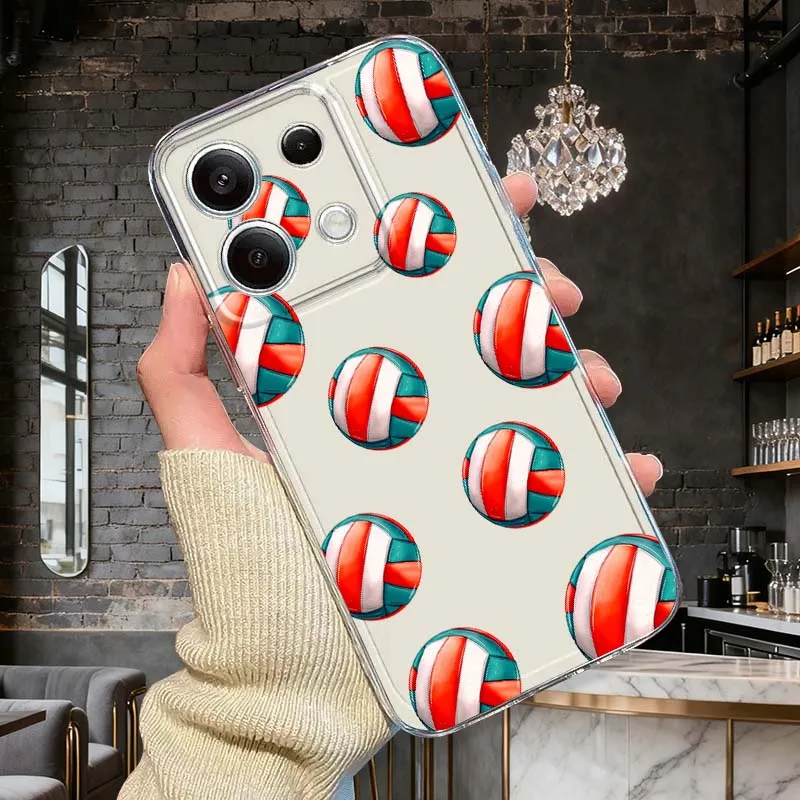 

Table Tennis and Volleyball Phone Case For Xiaomi Mi Poco F2 F3 F4 F5 F6 X5 X6 X7 Pro TPU Protection Transparent