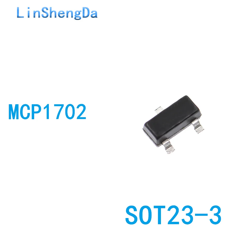 10PC S MCP1702 MCP1702T-3302E/CB SMD SOT-23 3.3V