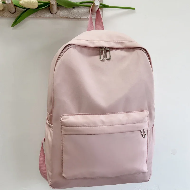 Sacs d'école en toile pour filles, sac à dos coloré de grande capacité, sacs de nettoyage de papeterie, collégiens et lycéens, mode