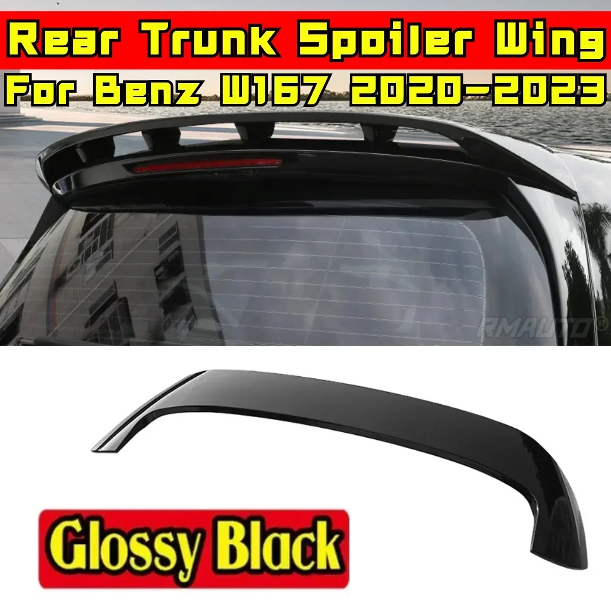 For Mercedes GLE Coupe Class W167 C167 GLE350 GLS450 500e X167 2020-2023 Rear Spoiler Wing Car Rear Roof Spoiler Car Accessories