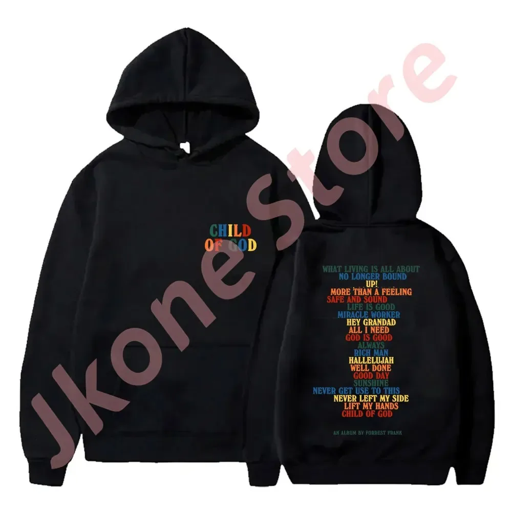 

Толстовки Forrest Frank Tracklist Merch 2024 пуловеры с изображением детей богов женские и мужские модные повседневные толстовки