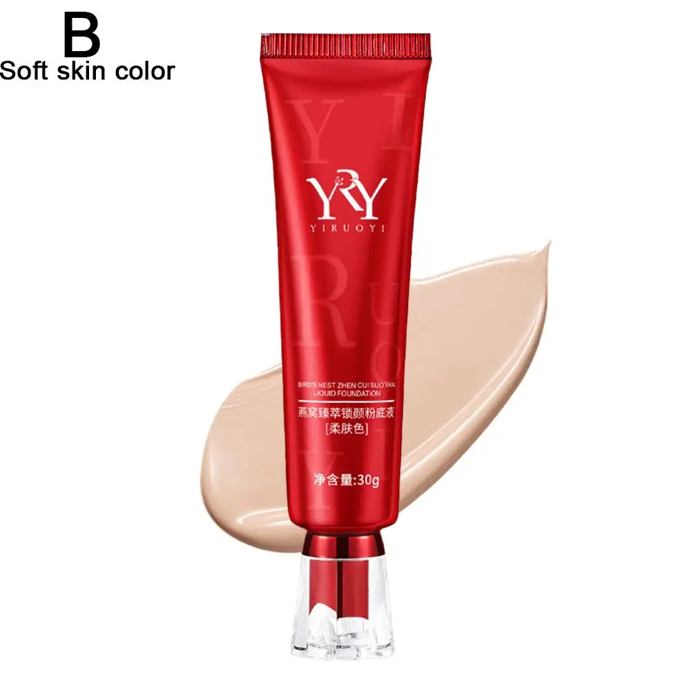 Liquid Foundation Cream For Face 30ml High Coverage Makeup Base Waterproof Concealer Makeup Foundation Korean Face Product U1J4