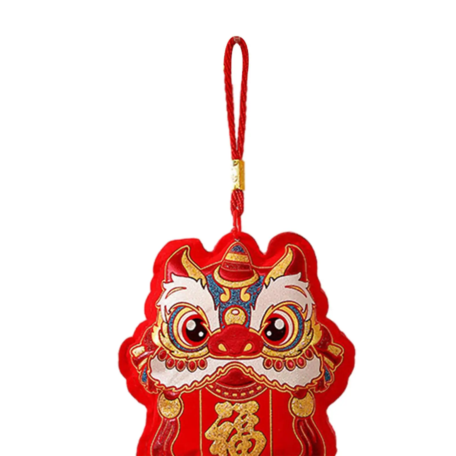 Chinese New Year Hanging Ornament Wind Chime 14inch Long Traditional 2024 Lunar Year for Sofa Walls Decor Lightweight Accessory