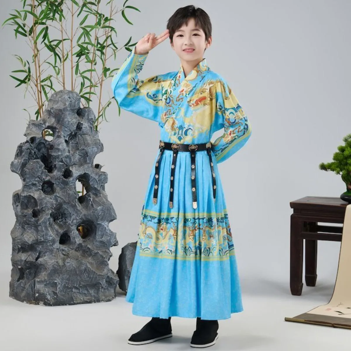 Jinyiwei Costume for Boys - Ming Dynasty Feiyu Fu Hanfu for Cosplay & Chinese Style Performance Children's Costumes 2026