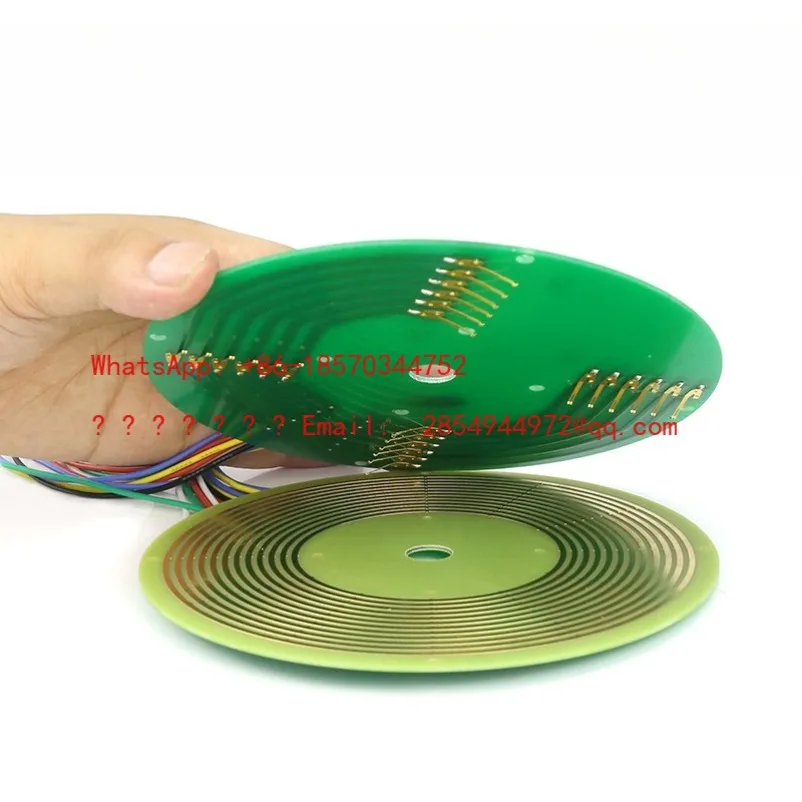 L Disc Type Slip Ring Conductive Slip Ring Inner Hole 12-50mm Separate Ultra-thin Collector Ring, 1~ 12 Rings Optional