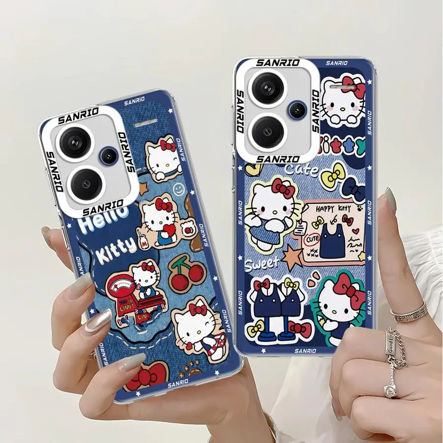 Kitty Cat Cowboy Clear Soft Case for Xiaomi Mi 11 Lite 11T Pro Poco X3 Pro X3NFC Redmi 9A 10A 10C 12C 13C TPU Phone Cover