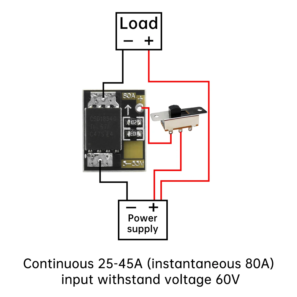 40A 80A 200A 300A High Power MOS Trigger Switch Driver Module Field Effect Tube PWM Regulation Electronic Switch Control Panel