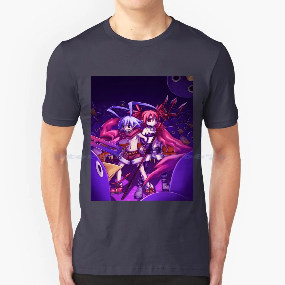 Футболка Disgaea из 100% хлопка, футболка Disgaea 4 Makai Senki Disgaea 2 Disgaea 5 Disgaea 3 Disgaea 1 Killia Angel Vengeance