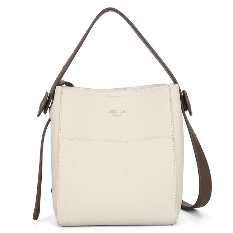 

Genuine Leather Ladies Handbag Crossbody-Bag Shoulder Messenger Bag Women's Tote by Famous Designer Luxury Brand Classic Elegant