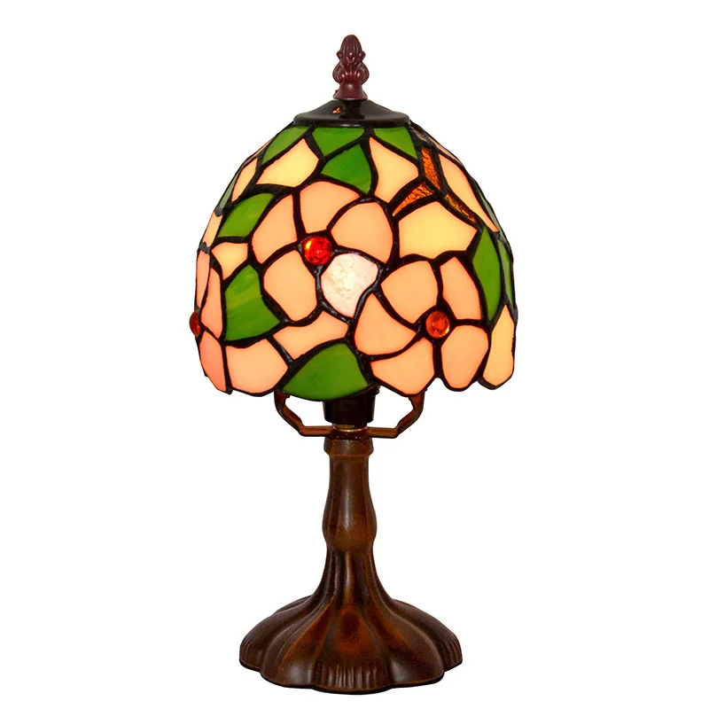 زخرفة دراسة بجانب السرير على شكل زهرة التفاح للأصدقاء هدية مصباح مكتبي صغير