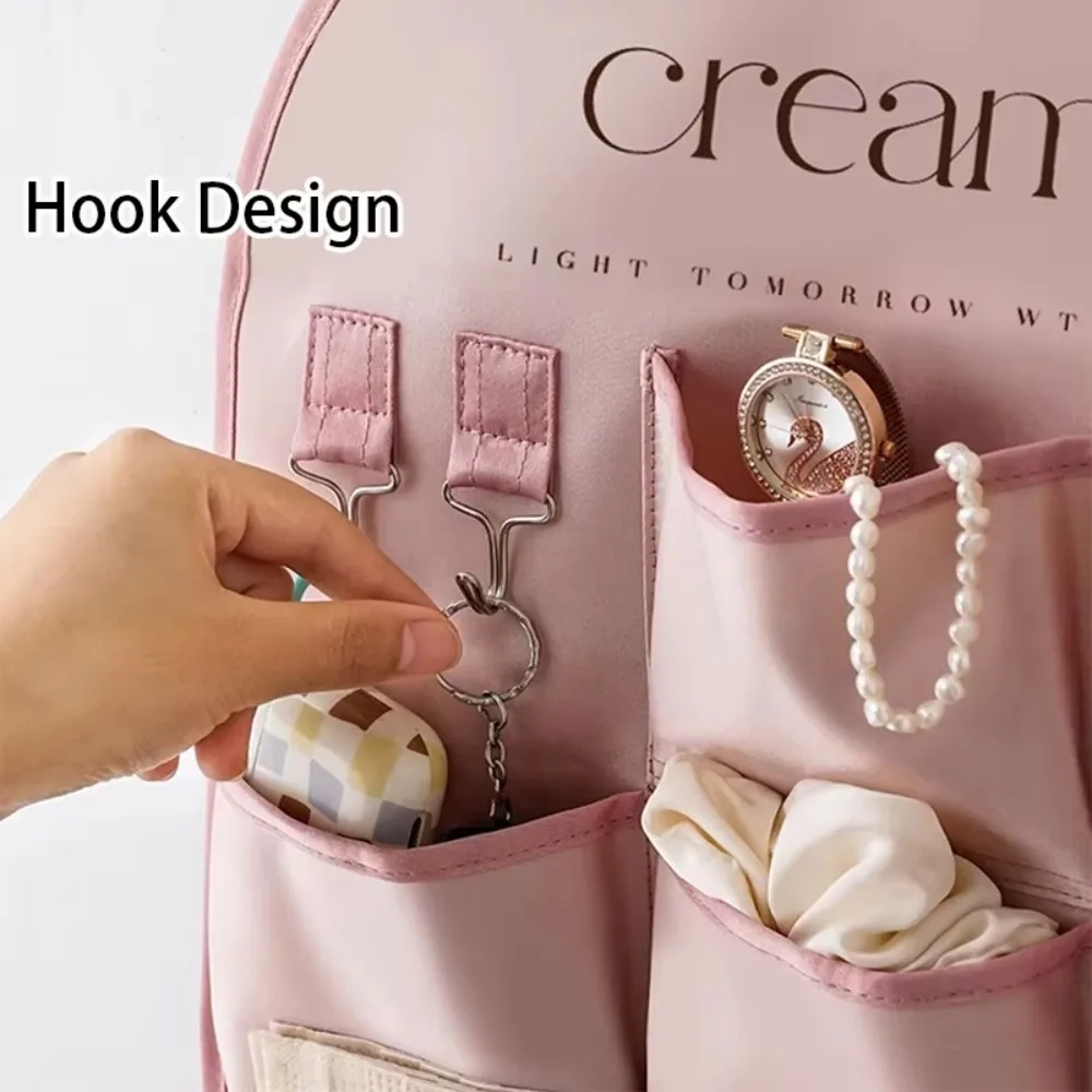 حقيبة تخزين محمولة ذات سعة كبيرة مثبتة على الحائط قابلة لإعادة الاستخدام ديكور المنزل ألعاب تخزين حامل تخزين جوارب داخلية متعددة الأغراض #4