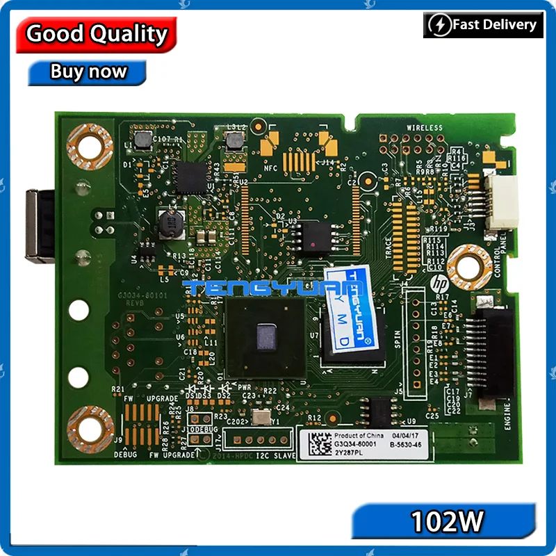 2X FORMATTER PCA ASSY Formatter Board logic MainBoard mother board For HP M102w 102W M101W M106W M104W M103W G3Q35-60001 P