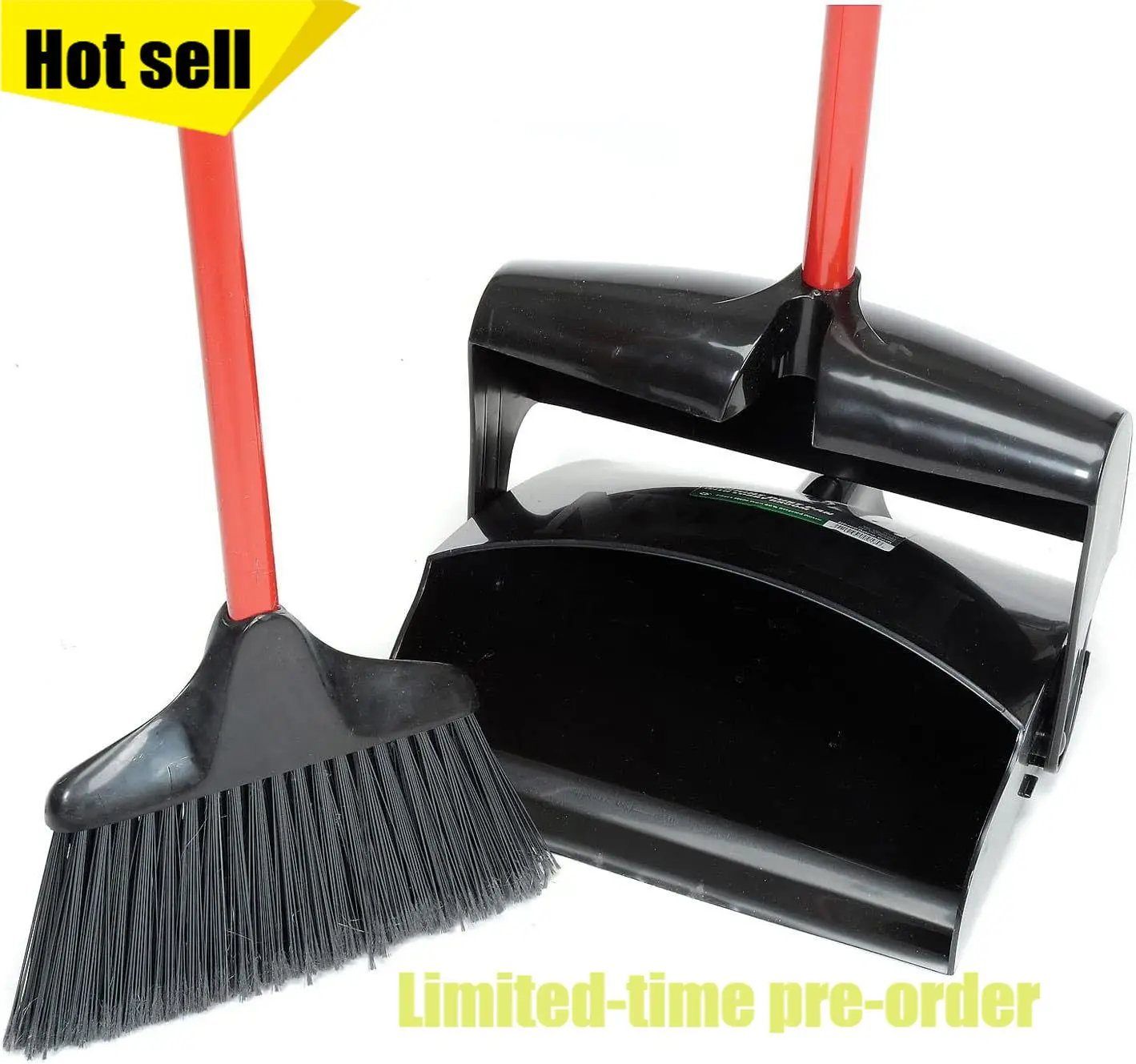 

2 комплекта 36-дюймовых высоких швабр для лобби и 12-дюймовых совков для мусора с закрытым верхом