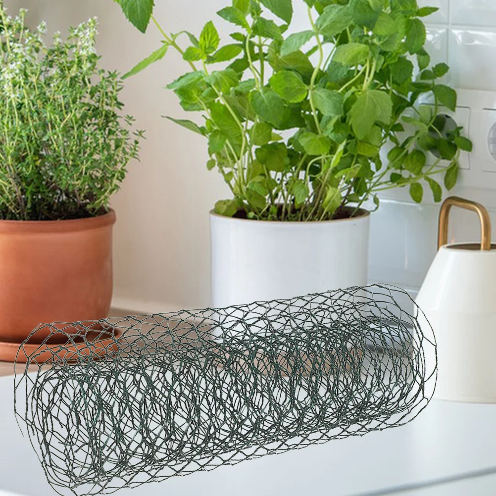 1 Roll Garden Fence Mesh Sturdy Iron Wire Netting For Poultry Enclosure Floral Arrangement Supplies Chicken Wire Netting