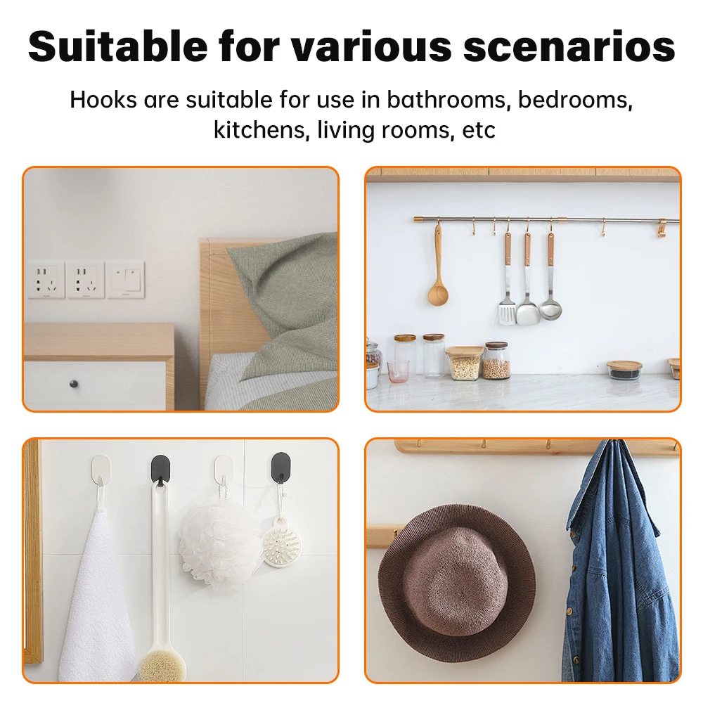 1pc Iron Wall-mounted Key Holder Storage Rack Organizer w/11 Hanger Hook Modern Coat Hat Rack Holder Doorway Cloth/Keys Hook