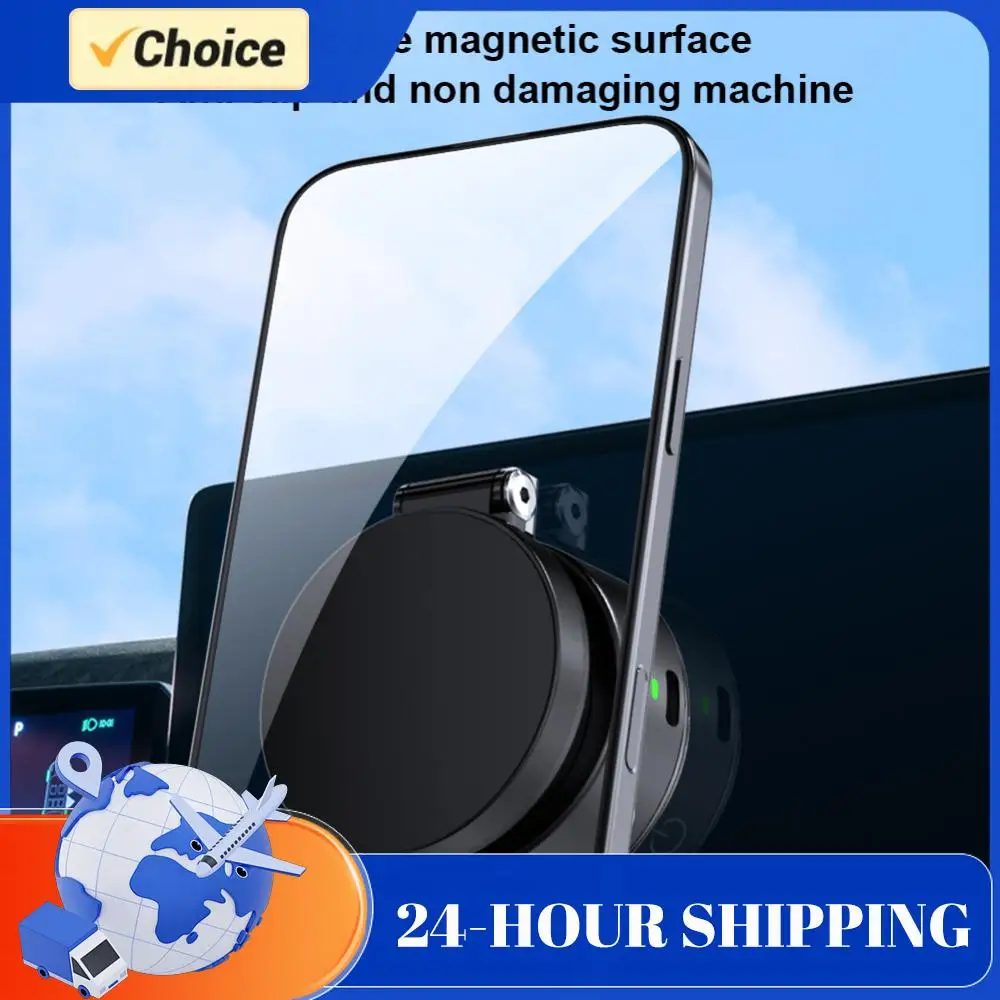 

Магнитный автомобильный держатель для телефона Magsafe с вакуумным креплением 360° ° Вращающийся складной интеллектуальный автомобильный держатель с магнитным креплением для Magsafe iPhone