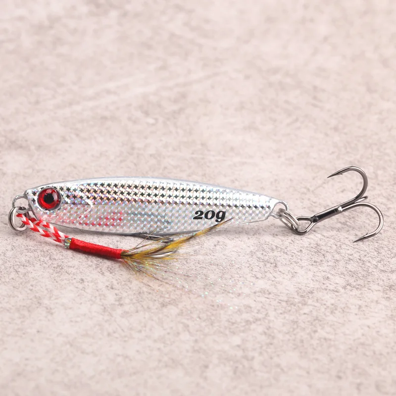 1pcs Jig Fishing Lures Bass Fishing Bait Weights 7g 10g 15g 20g Fish Metal Jigs Saltwater Lures Long Shot Artificial Lure