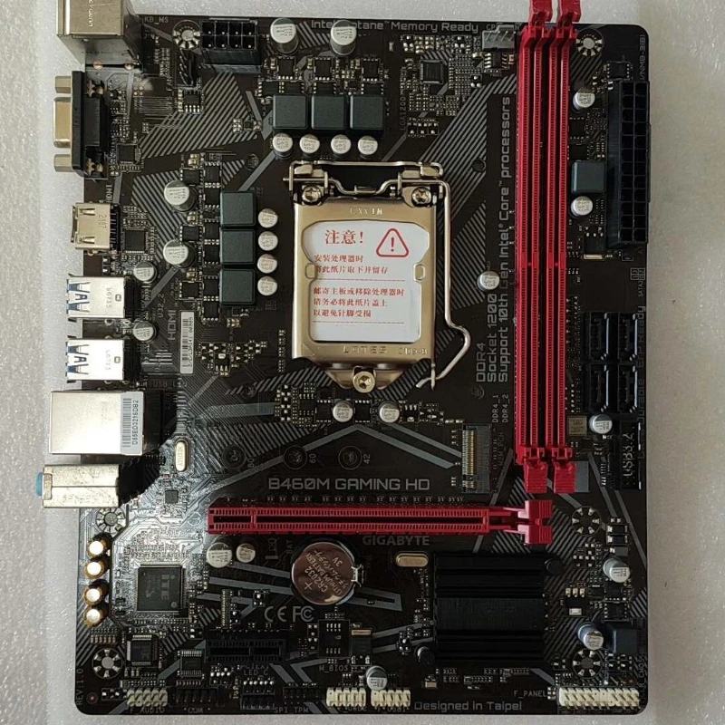 Tarjeta Madre B460M GAMING HD Usada, con Doble Interfaz M.2 HDMI, LGA1200 para GIGABYTE